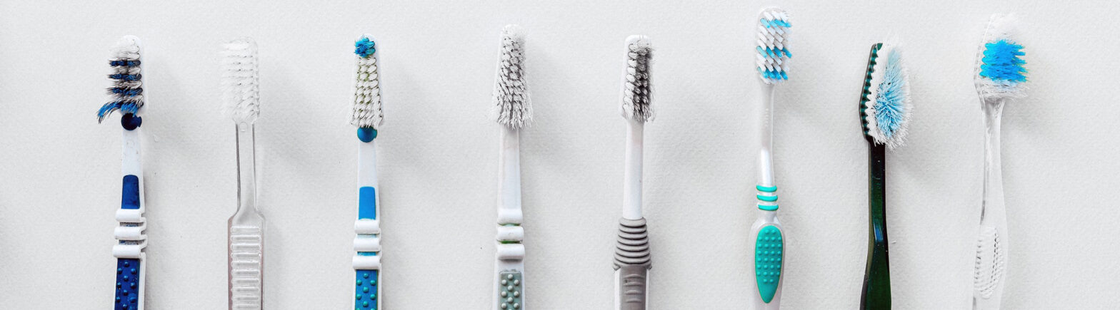 toothbrushes lined up