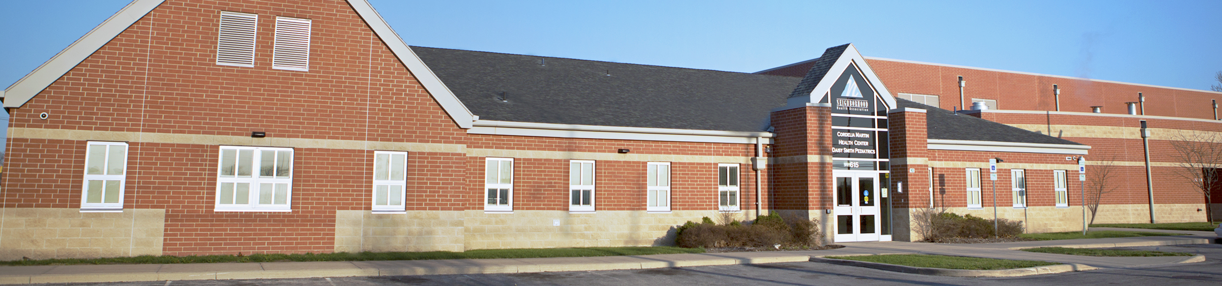 Exterior of Cordelia Martin Health Center, by NHA in Toledo, Ohio